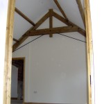 Barn conversion door way and beams SJ Joinery and building services